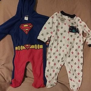 2 piece PAJAMAS bundle. Superman fleece & Nautica